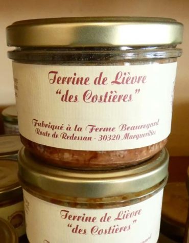 Terrine de lièvre des costieres nimes gard